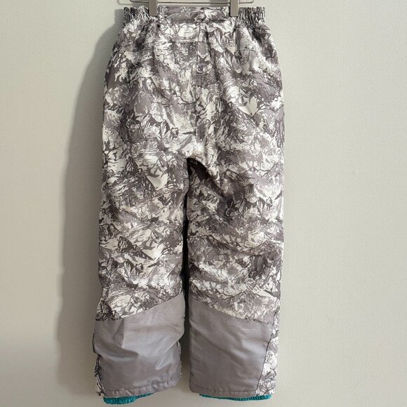 32 Degrees Weatherproof Girl's Winter Ski/Snow Pants, Grey Camouflage, M (10-12) - Picture 2 of 12